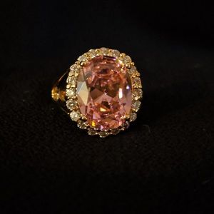 Jackie Kennedy Onassis replica morganite ring